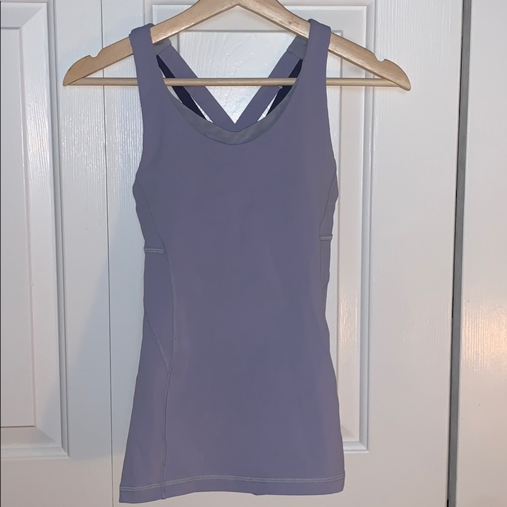 Lulu Lemon light purple tank.